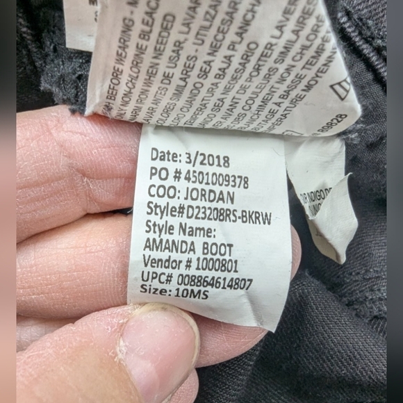 Gloria Vanderbilt MISSY 10 SHORT in black bootcut wide leg - Picture 13 of 14